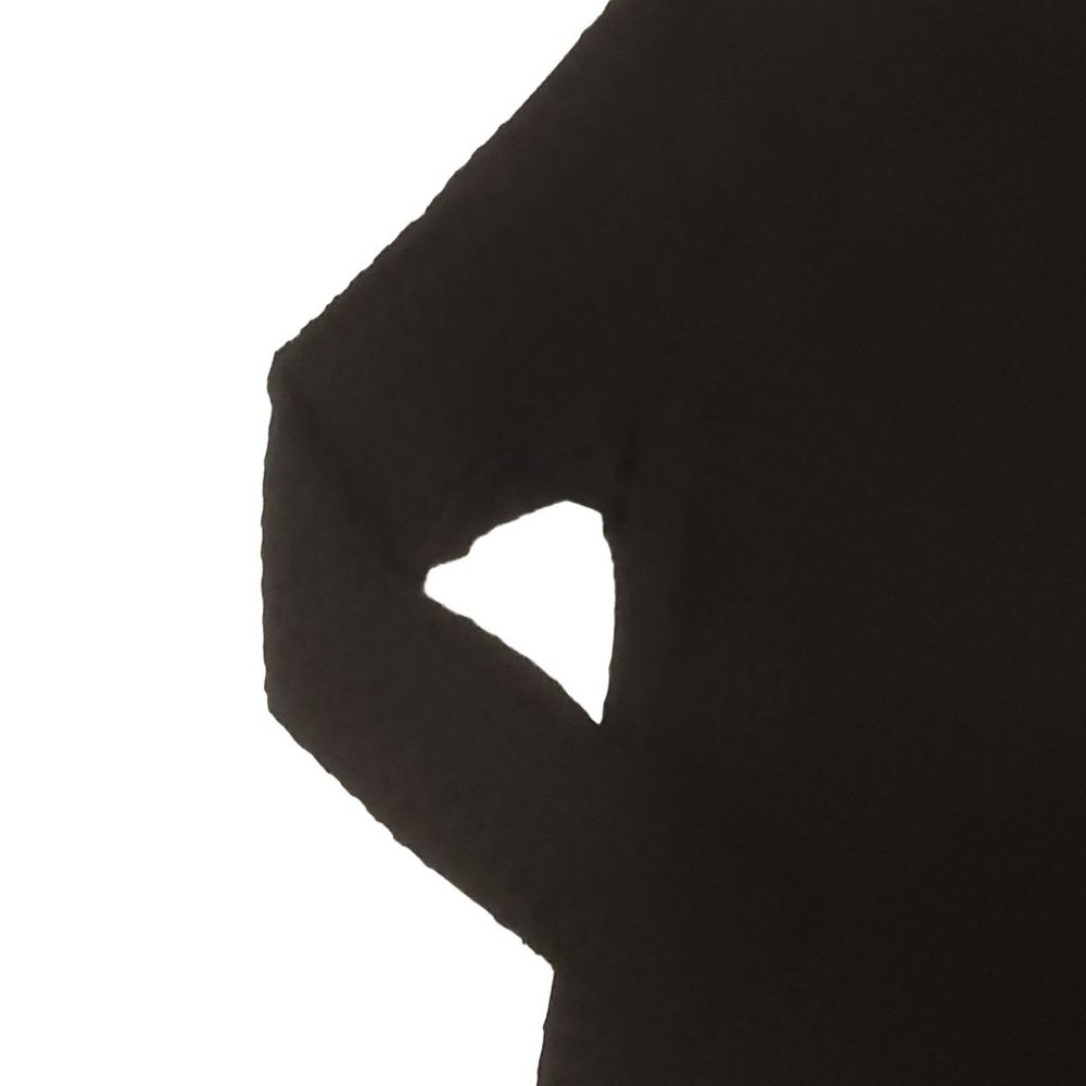 Lane Bryant Blouse Shirt Jaquard Spot Longsleeve Mock Turtleneck Black 14 16 NWT - Picture 7 of 13
